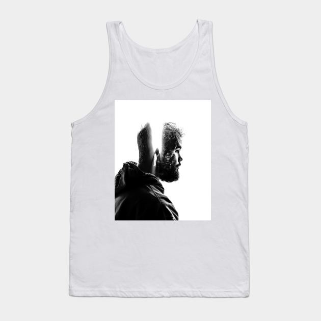 Mind Double exposure Tank Top by amandaharwal